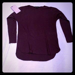 INC plum sweater